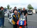 Dave Cooper at scrutineering- Magny Cours