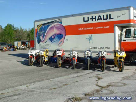 French ICGP Bikes at Deland USA