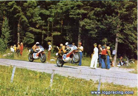 GP de Finlande 1972 350 - la bosse