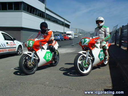 Nash de Villiers family at Mallory Park  ICGP 2004
