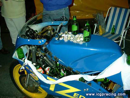 Steve Boam bike after bol d or race