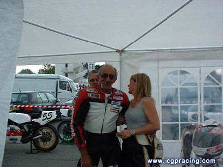Victor Soussan in Eric leathers